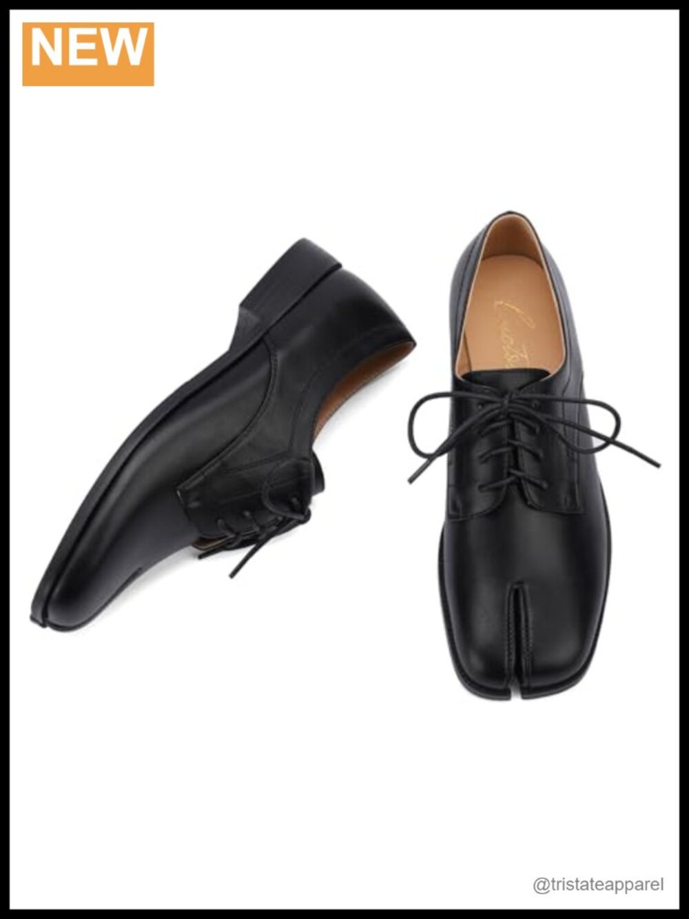 Women Oxford Shoes Lace-Up Handmade Derby Faux Leather Split Toe Flats